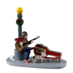 Busker Du Centre-ville Lemax - Pour Village De Noël