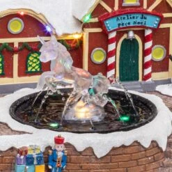 Village De Noël La Fontaine Du Père Noël 5 Village De Noël La Fontaine Du Père Noël -Homcom Boutique 3482731495312 2