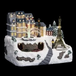 Village De Noël Toits Et Fontaine 36 LED -Homcom Boutique 3482731542276 4