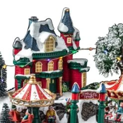 Village De Noël Manège Et Forêt 18 LED