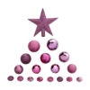 ATMOSPHERA Kit 18 Pièces Déco De Noël "Colorama" 23cm Cassis
