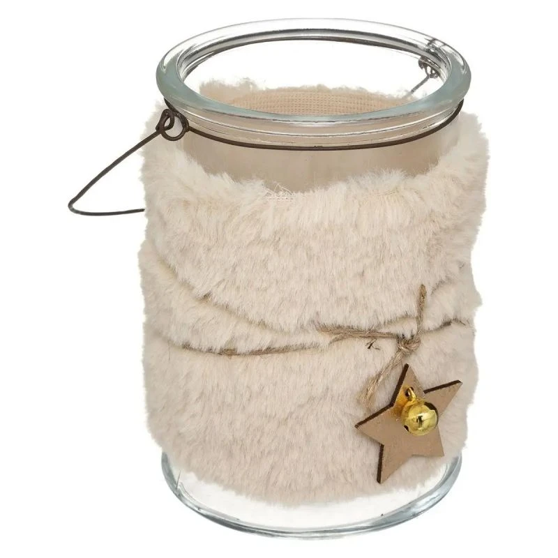 ATMOSPHERA Sapin De Noël à Poser "Soir" 21cm Beige & Rouge 1 ATMOSPHERA Sapin De Noël à Poser "Soir" 21cm Beige & Rouge