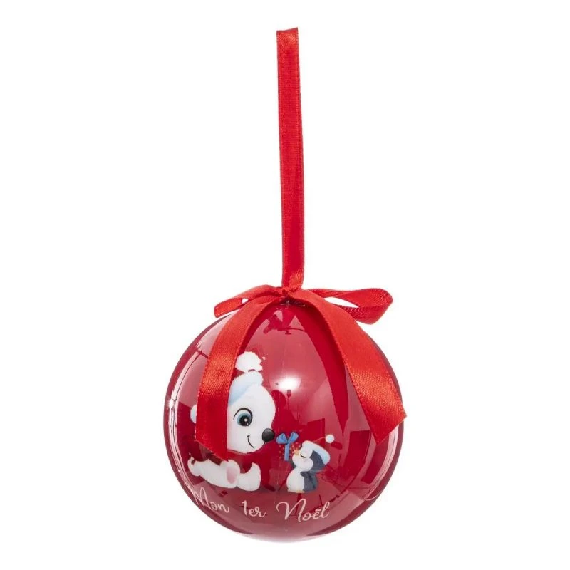 ATMOSPHERA Lot De 3 Boules De Noël "Délice Des Fêtes" 7cm Rouge 1 ATMOSPHERA Lot De 3 Boules De Noël "Délice Des Fêtes" 7cm Rouge