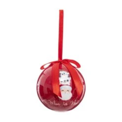 ATMOSPHERA Lot De 3 Boules De Noël "Délice Des Fêtes" 7cm Rouge 6 ATMOSPHERA Lot De 3 Boules De Noël "Délice Des Fêtes" 7cm Rouge -Homcom Boutique 3560231586904 3