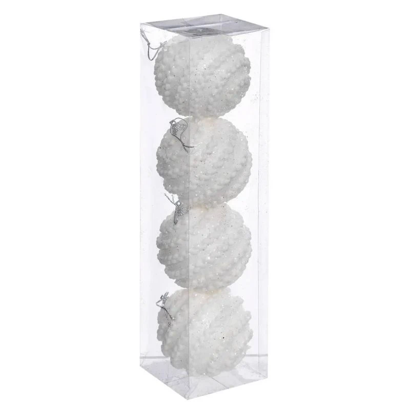 ATMOSPHERA Lot De 4 Boules De Noël "Nouvelle Orléans" 8cm Or 2 ATMOSPHERA Lot De 4 Boules De Noël "Nouvelle Orléans" 8cm Or – Image 2