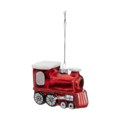 ATMOSPHERA Sujet De Noël Locomotive "Soir" 9cm Rouge