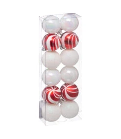 Déco De Sapin Lot De 12 Boules De Noël D 4 Cm - Rose Et Doré -Homcom Boutique 3560233777829 1