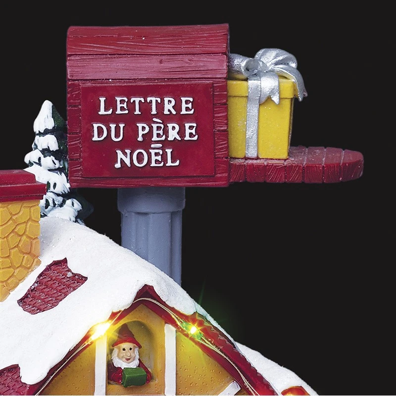 Village De Noël Animé Et Lumineux Poste Du Père Noël - Multicolore 1 Village De Noël Animé Et Lumineux Poste Du Père Noël - Multicolore