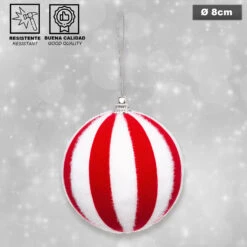 Pack Décoration De Noël : Sapin Blanc 70 Cm Avec Socle + 6 Boules De Noël Rayées Blanches Et Rouges + étoile Huppée Rouge + Guirlande De Guirlandes B 7 Pack Décoration De Noël : Sapin Blanc 70 Cm Avec Socle + 6 Boules De Noël Rayées Blanches Et Rouges + étoile Huppée Rouge + Guirlande De Guirlandes B -Homcom Boutique 3560233810762 2