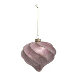 Sujet De Noël Goutte "Héritage" 10cm Rose