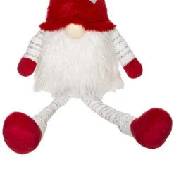 Père Noël Scandinave Assis Rouge Et Blanc H 64 Cm -Homcom Boutique 3560237568423 3