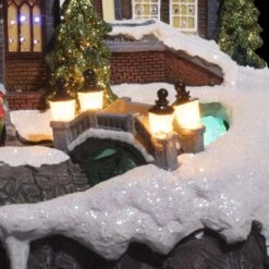 Eglise De Noël Avec Rivière Animée Et Lumineuse - Multicolore 7 Eglise De Noël Avec Rivière Animée Et Lumineuse - Multicolore -Homcom Boutique 3560238374443 4