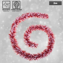 Guirlande De Noël Rouge Blanc 2 M