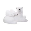 Déco De Noël Ours Couché Et Ses 2 Bébés Sur Le Dos 40 X 25 Cm