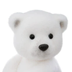 Déco De Noël Ourson Blanc Debout H 25 Cm