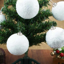 Boules De Noël Blanches 60 Mm X 3 -Homcom Boutique 3560238482780 3