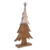 Arbre De Noël Sapin En Bois Et Métal Piqué H 52 Cm