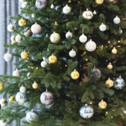 Déco De Sapin Lot De 12 Boules De Noël D 4 Cm - Rose Et Doré -Homcom Boutique 3560238714140 3