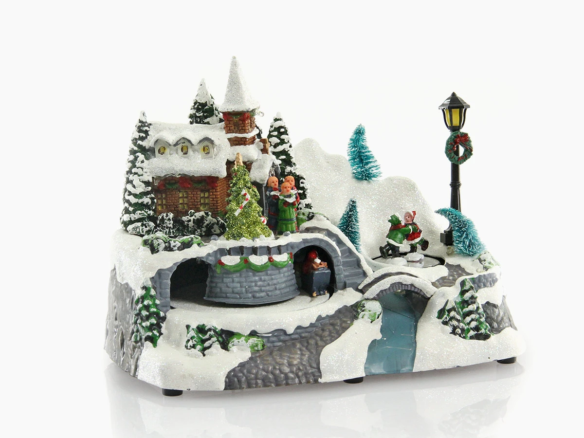 Village De Noël Lumineux Père Noël Et Ses Rennes - Nos Envies Déco 3 Village De Noël Lumineux Père Noël Et Ses Rennes - Nos Envies Déco – Image 3