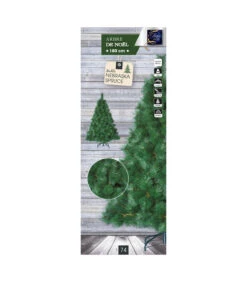 Sapin De Noël Artificiel Qualité Luxe Vert H 180 Cm