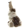 Statuette Déco Père Noël Assis "Écorce" 33cm - Atmosphera