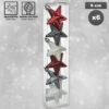 Lot De 6 étoiles De Noël En Plastique