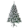 Sapin De Noël Artificiel Vert Floqué Neige Blanche 150cm