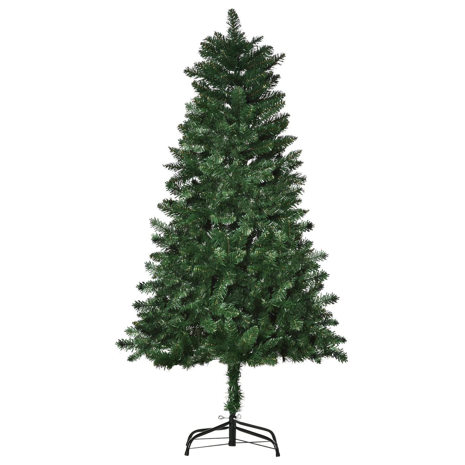 HOMCOM Sapin De Noël Artificiel Ø 75 X 150H Cm 454 Branches épines Imitation Nordmann Grand Réalisme Vert 2 HOMCOM Sapin De Noël Artificiel Ø 75 X 150H Cm 454 Branches épines Imitation Nordmann Grand Réalisme Vert – Image 2