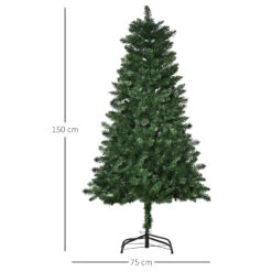 HOMCOM Sapin De Noël Artificiel Ø 75 X 150H Cm 454 Branches épines Imitation Nordmann Grand Réalisme Vert 9 HOMCOM Sapin De Noël Artificiel Ø 75 X 150H Cm 454 Branches épines Imitation Nordmann Grand Réalisme Vert -Homcom Boutique 3662970093498 3