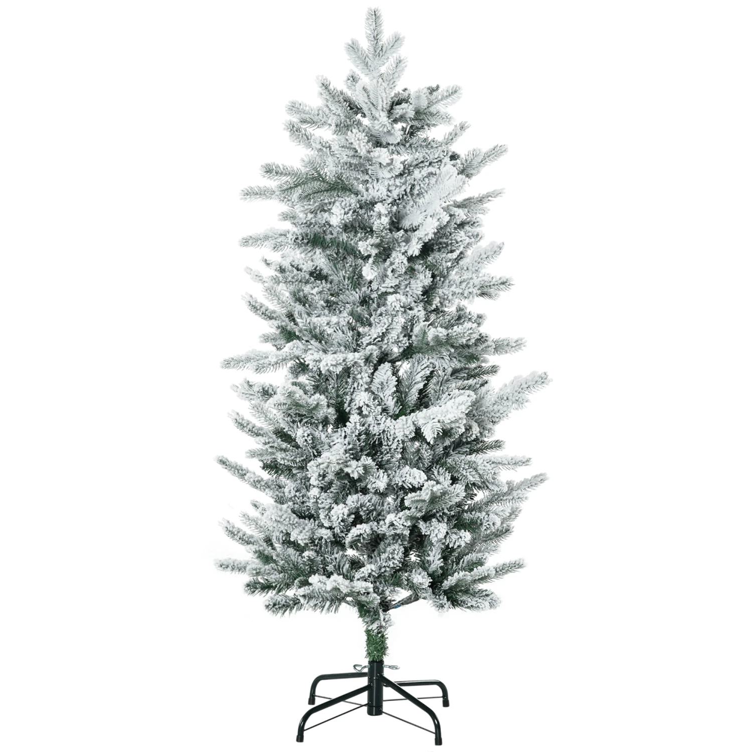 HOMCOM Sapin De Noël Artificiel Aspect Enneigé Ø 60 X 135H Cm 267 Branches épines Imitation Nordmann Grand Réalisme 2 HOMCOM Sapin De Noël Artificiel Aspect Enneigé Ø 60 X 135H Cm 267 Branches épines Imitation Nordmann Grand Réalisme – Image 2