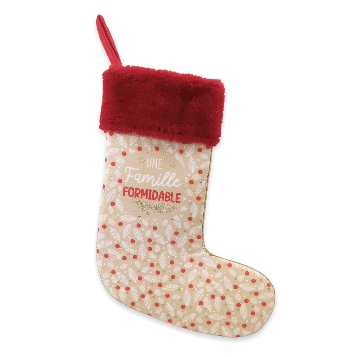 Chaussette De Noël à Suspendre - Une Famille Formidable 2 Chaussette De Noël à Suspendre - Une Famille Formidable – Image 2