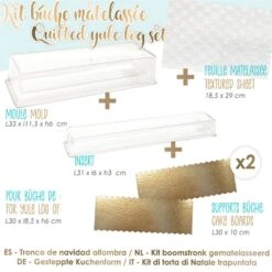 Moule à Bûche De Noël Matelassée -Homcom Boutique 3700943708953 3