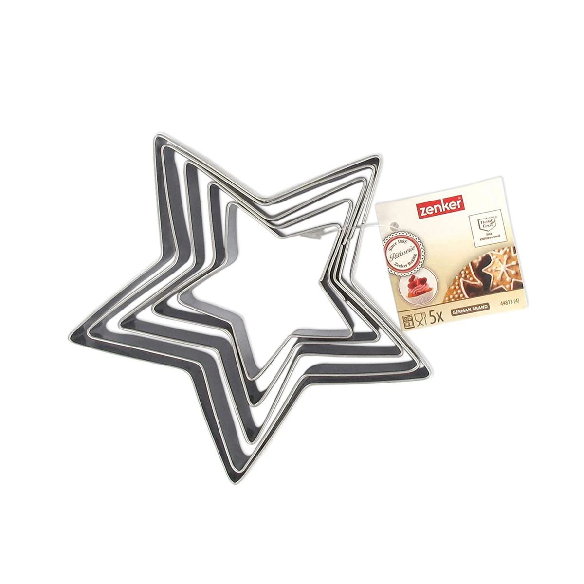 Lot De 5 Emporte-pièces De Noël En Forme D'étoile Zenker Emporte-pièces 44813 5 Lot De 5 Emporte-pièces De Noël En Forme D'étoile Zenker Emporte-pièces 44813 – Image 5