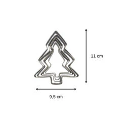 Lot De 5 Emporte-pièces De Noël En Forme De Sapin Zenker Emporte-pièces 44814 9 Lot De 5 Emporte-pièces De Noël En Forme De Sapin Zenker Emporte-pièces 44814 -Homcom Boutique 4008033448147 3
