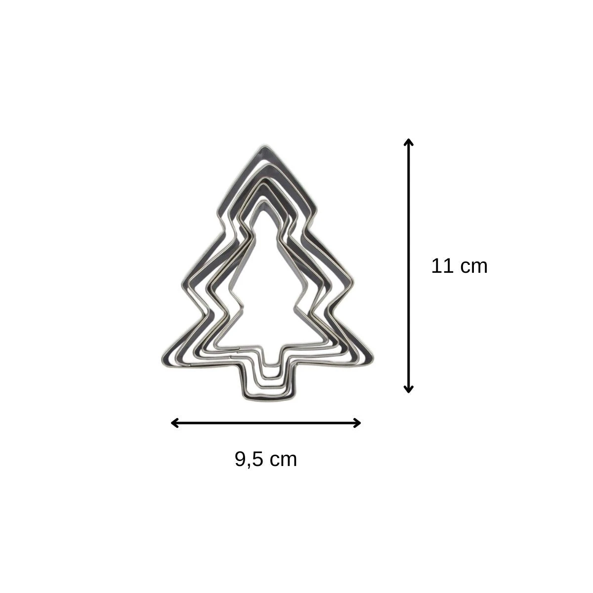 Lot De 5 Emporte-pièces De Noël En Forme De Sapin Zenker Emporte-pièces 44814 3 Lot De 5 Emporte-pièces De Noël En Forme De Sapin Zenker Emporte-pièces 44814 – Image 3