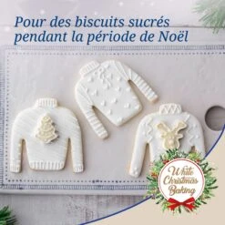 Dr. Oetker Ensemble De 3 Emporte-pièces "Pull De Noël" Dr.Oetker Baker Edition 1065 -Homcom Boutique 4044935010655 4