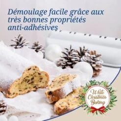 Dr. Oetker Moule à Gâteaux Pour Stollen Blanc Dr.Oetker Noël 1398 11 Dr. Oetker Moule à Gâteaux Pour Stollen Blanc Dr.Oetker Noël 1398 -Homcom Boutique 4044935013984 5