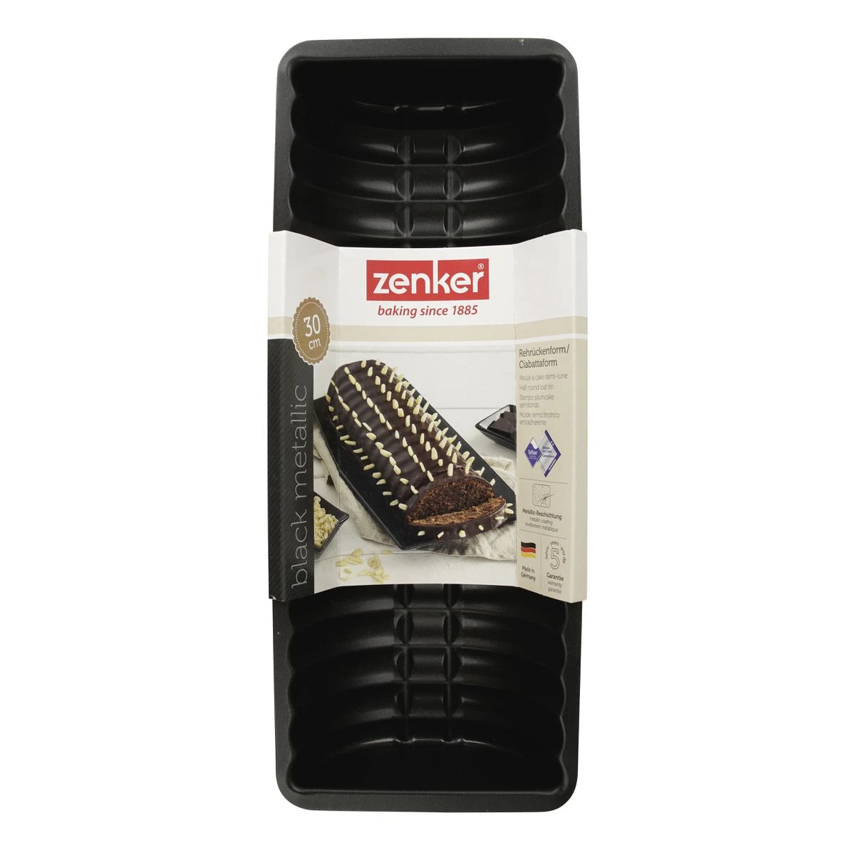 Moule à Bûche De Noël Zenker Black Metallic 6532 6 Moule à Bûche De Noël Zenker Black Metallic 6532 – Image 6