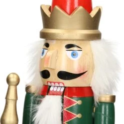 Casse-noisette Soldat Bois Décoration De Noël Traditionnel Couronne Rouge 38 Cm 10 Casse-noisette Soldat Bois Décoration De Noël Traditionnel Couronne Rouge 38 Cm -Homcom Boutique 4064649109025 4