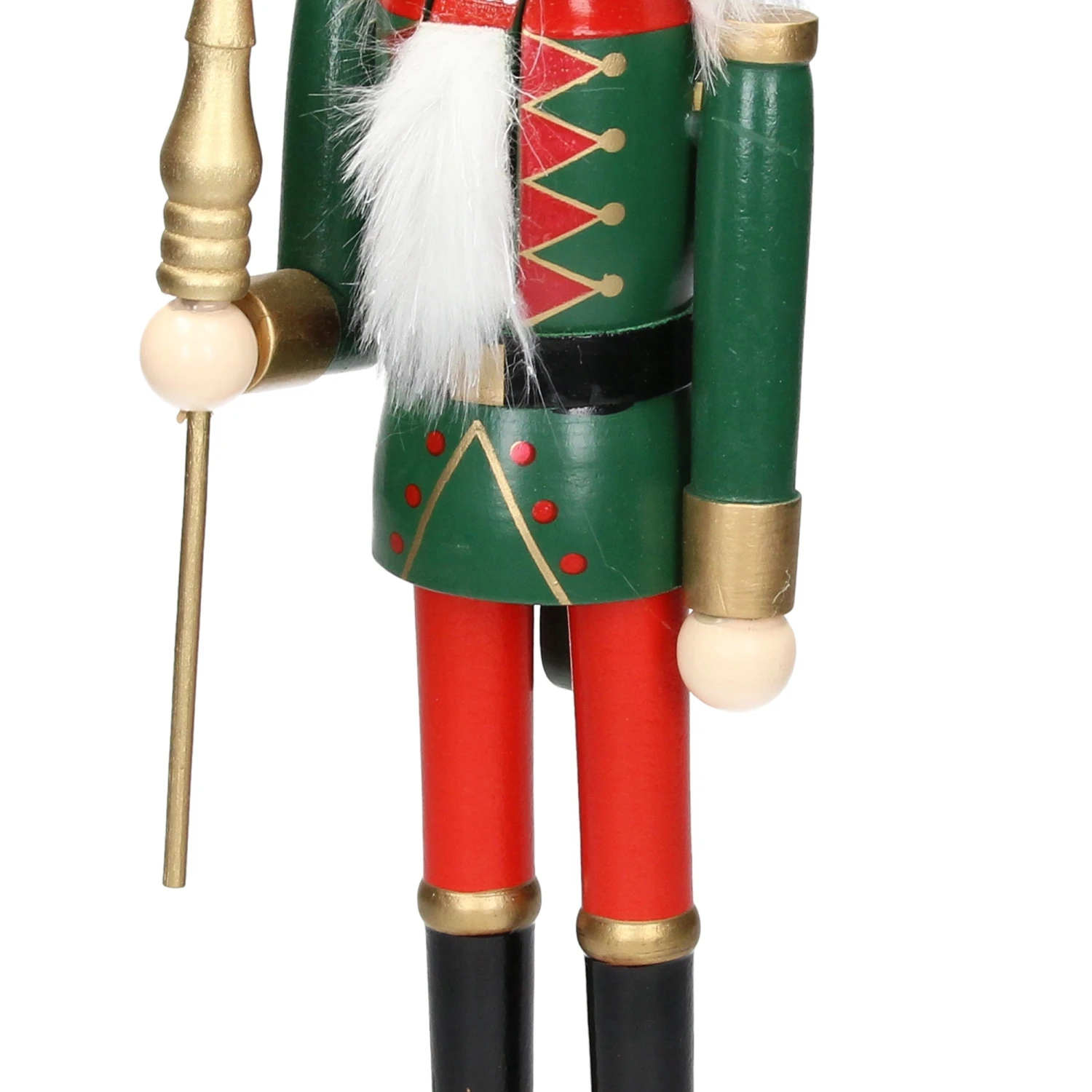 Casse-noisette Soldat Bois Décoration De Noël Traditionnel Couronne Rouge 38 Cm 6 Casse-noisette Soldat Bois Décoration De Noël Traditionnel Couronne Rouge 38 Cm – Image 6