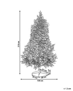 Sapin De Noël Artificiel 210 Cm Blanc TOMICHI -Homcom Boutique 4251682244282 3