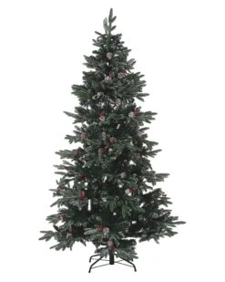 Sapin De Noël Artificiel Effet Givré Avec Décorations 180 Cm Vert DENALI 6 Sapin De Noël Artificiel Effet Givré Avec Décorations 180 Cm Vert DENALI -Homcom Boutique 4251682244305 1