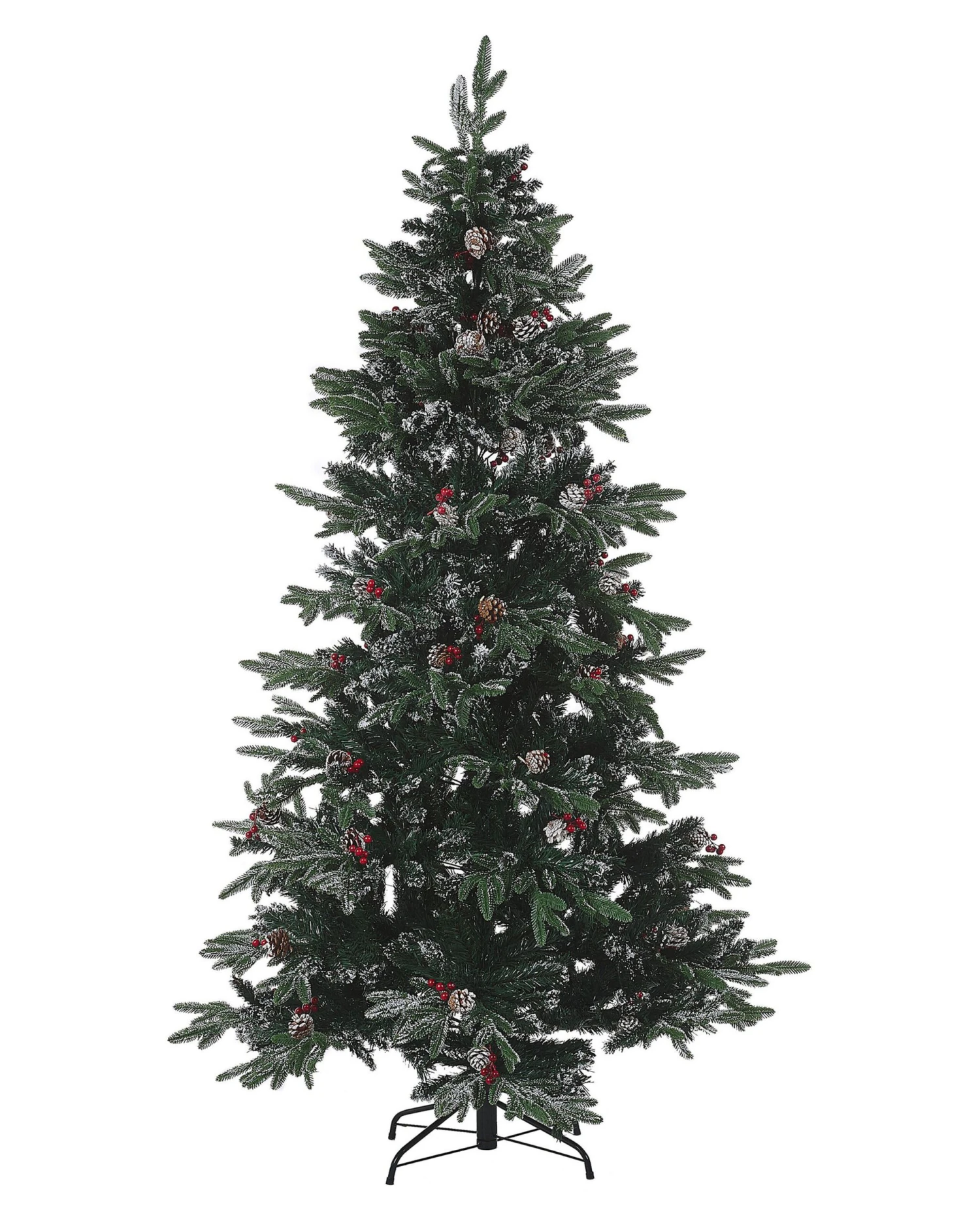 Sapin De Noël Artificiel Effet Givré Avec Décorations 180 Cm Vert DENALI 2 Sapin De Noël Artificiel Effet Givré Avec Décorations 180 Cm Vert DENALI – Image 2
