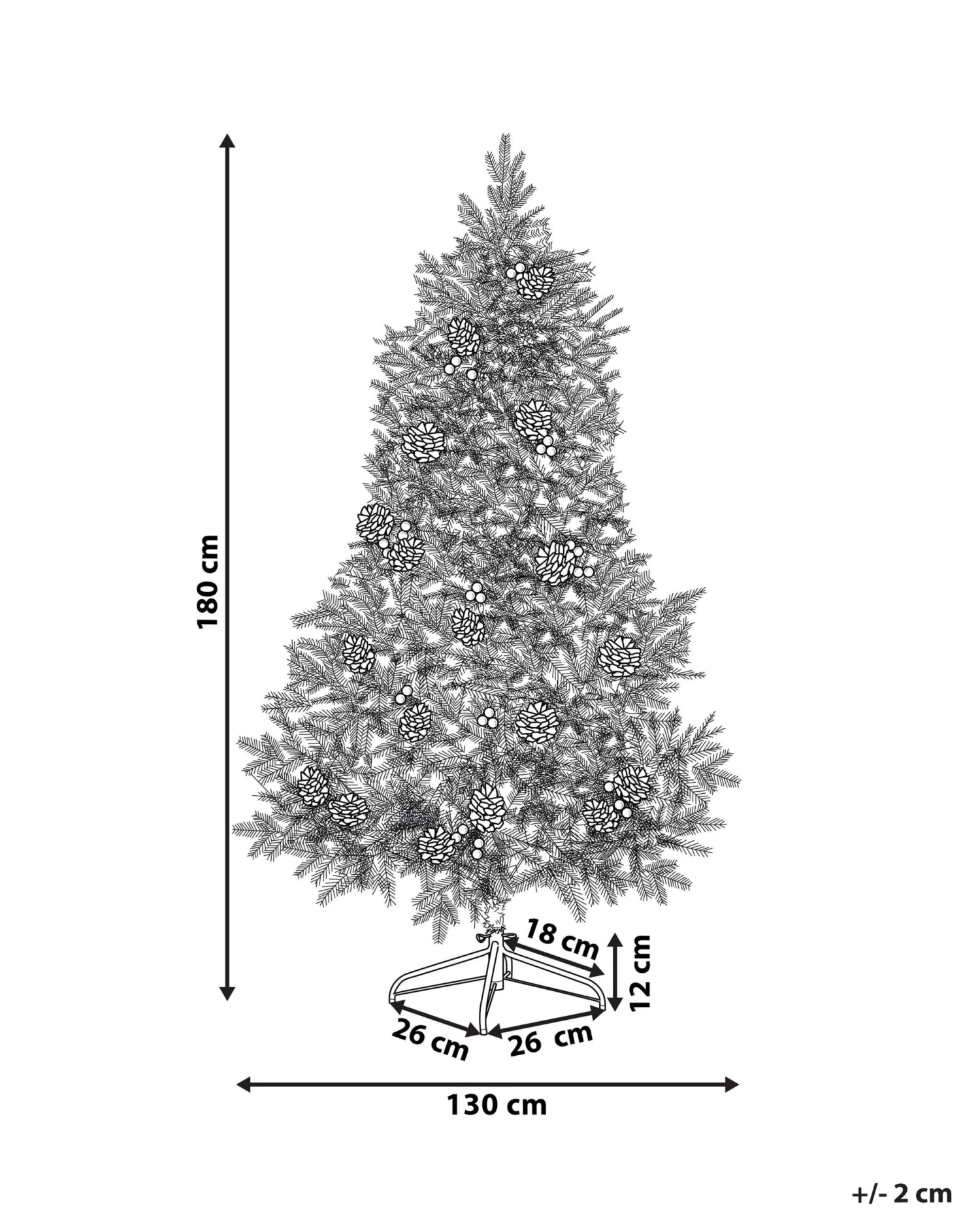 Sapin De Noël Artificiel Effet Givré Avec Décorations 180 Cm Vert DENALI 3 Sapin De Noël Artificiel Effet Givré Avec Décorations 180 Cm Vert DENALI – Image 3