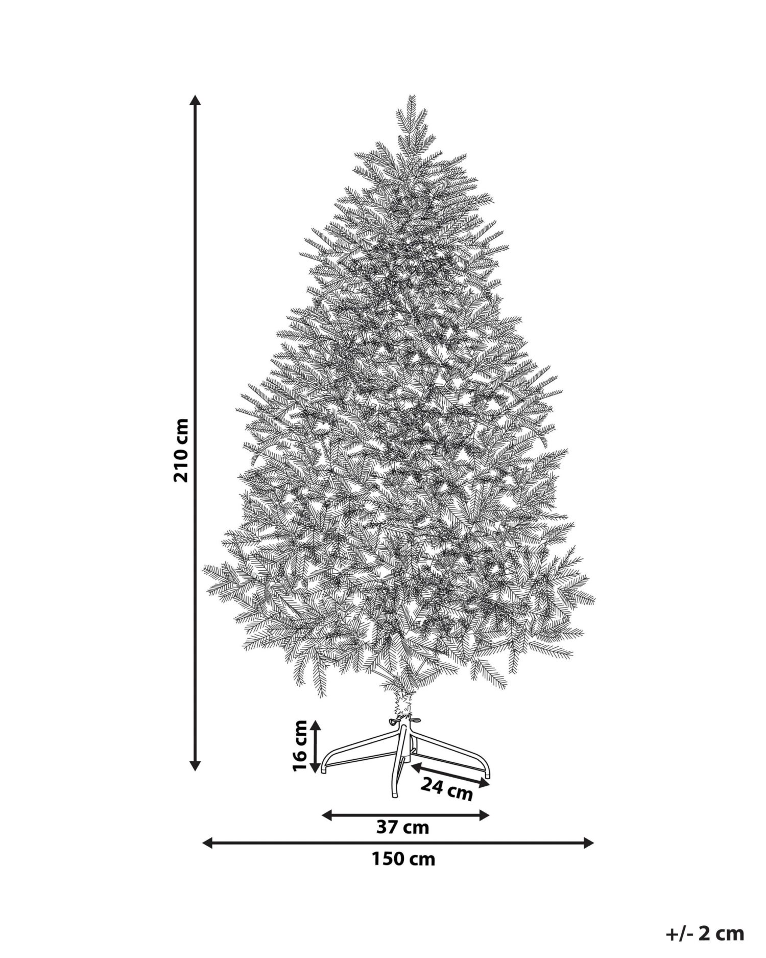 Sapin De Noël Recouvert De Neige Artificielle 210 Cm BASSIE 3 Sapin De Noël Recouvert De Neige Artificielle 210 Cm BASSIE – Image 3