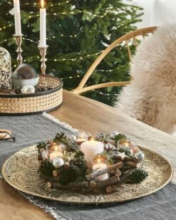 Bougeoir De Noël Vert JATUNI