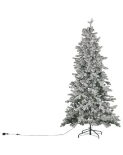 Sapin De Noël LED Effet Neige 210 Cm Blanc TATLOW -Homcom Boutique 4251682269858 7