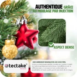 Tectake Sapin De Noël Artificiel Avec Support Métallique - 140 Cm 11 Tectake Sapin De Noël Artificiel Avec Support Métallique - 140 Cm -Homcom Boutique 4260552088239 5