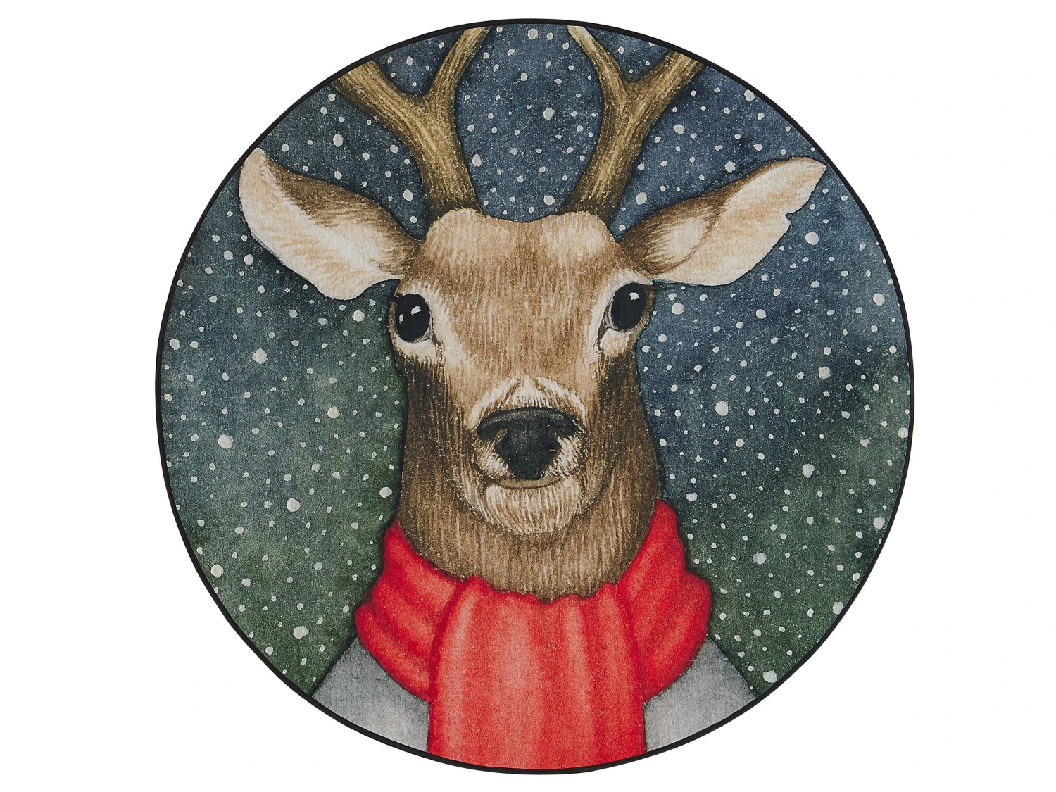 Tapis De Noël Rond 140 Cm De Diamètre EREGLI 2 Tapis De Noël Rond 140 Cm De Diamètre EREGLI – Image 2