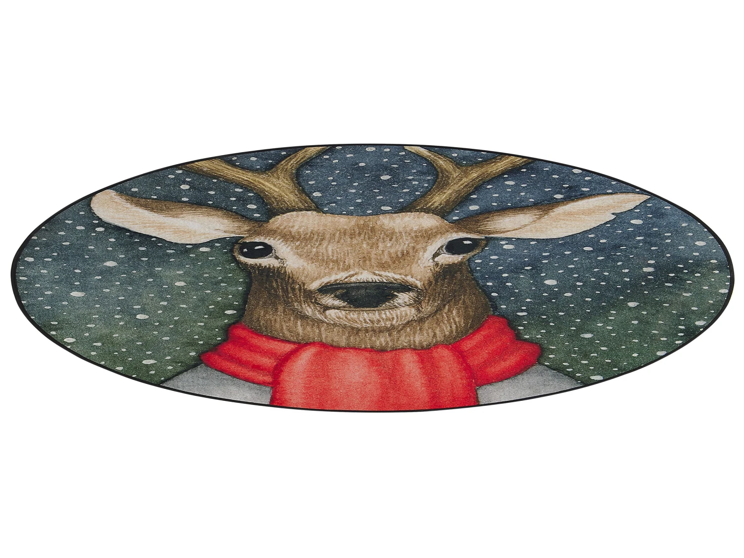 Tapis De Noël Rond 140 Cm De Diamètre EREGLI 4 Tapis De Noël Rond 140 Cm De Diamètre EREGLI – Image 4